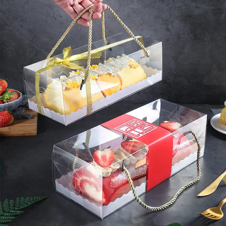 Wholesale RTS Clear Transparent Plastic Window Cake Box In Bulk
