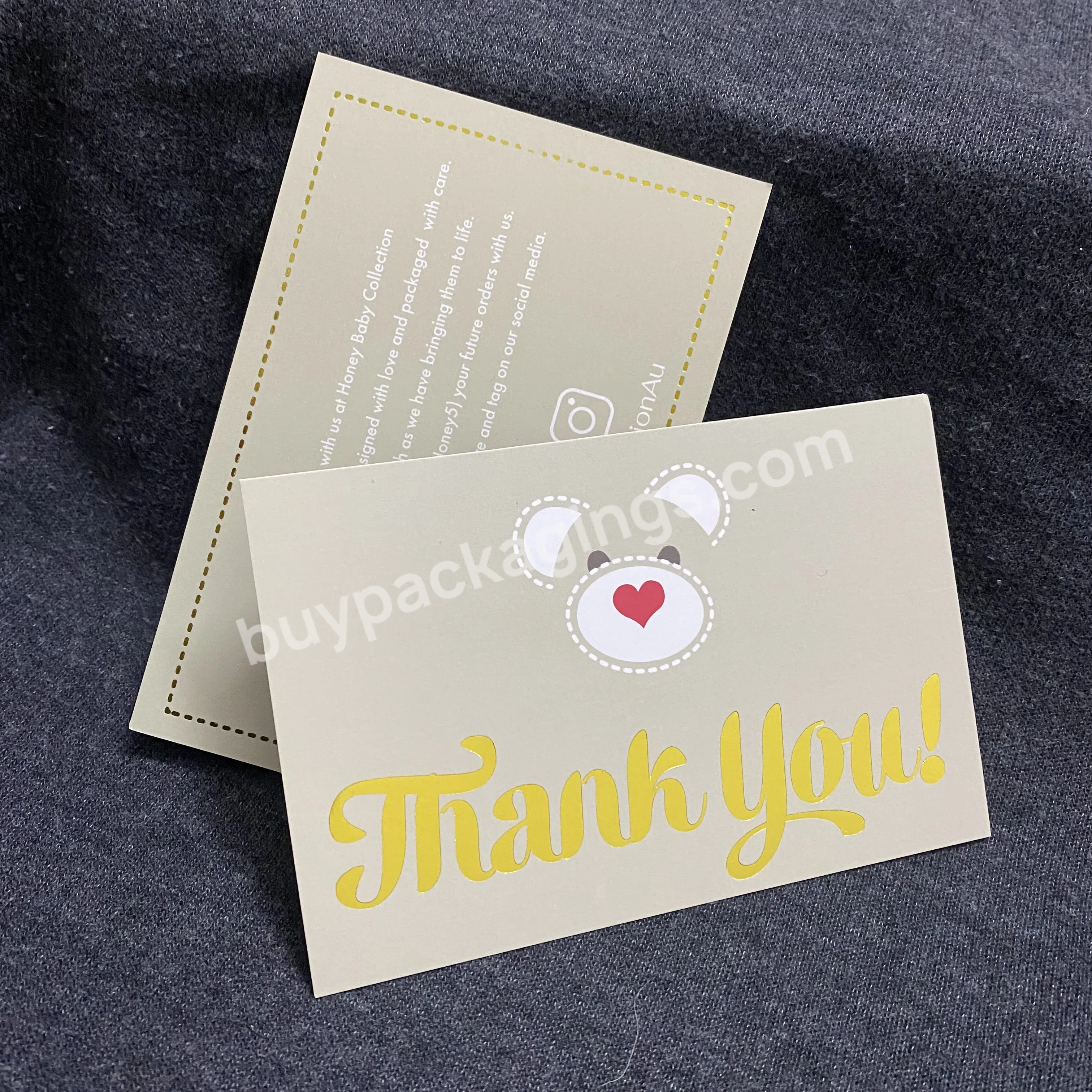 Wholesale Sale Paper Business Card Thank You Card Wedding Card