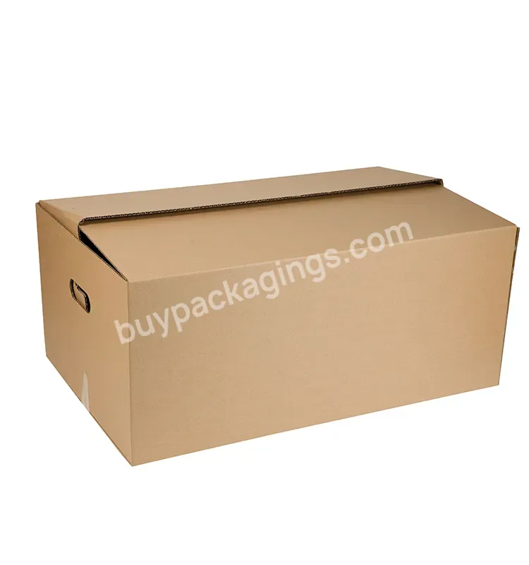 Wholesale Shipping Boxes Die Cut Plain Cardboard Boxes Carton Parcel Courier Box Kraft Postal For Cargo Delivery
