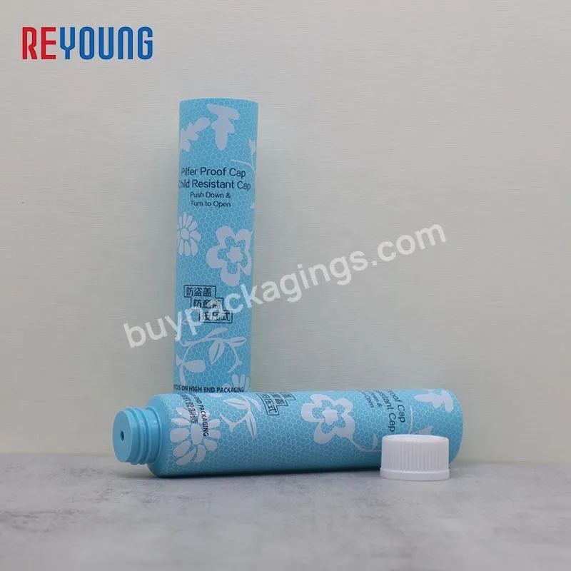 Wholesale Silk Printing Soft Touch Plastic Tubes With Children Resistant Cap For Lotion Skin Care Packaging