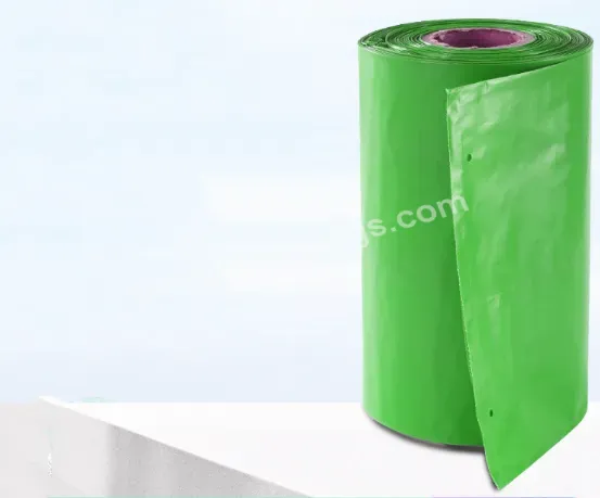 Wholesale Single-sided Pre-opening Continuous Roll Courier Bags For Electric Business Automatic Packing Green Auto Bags