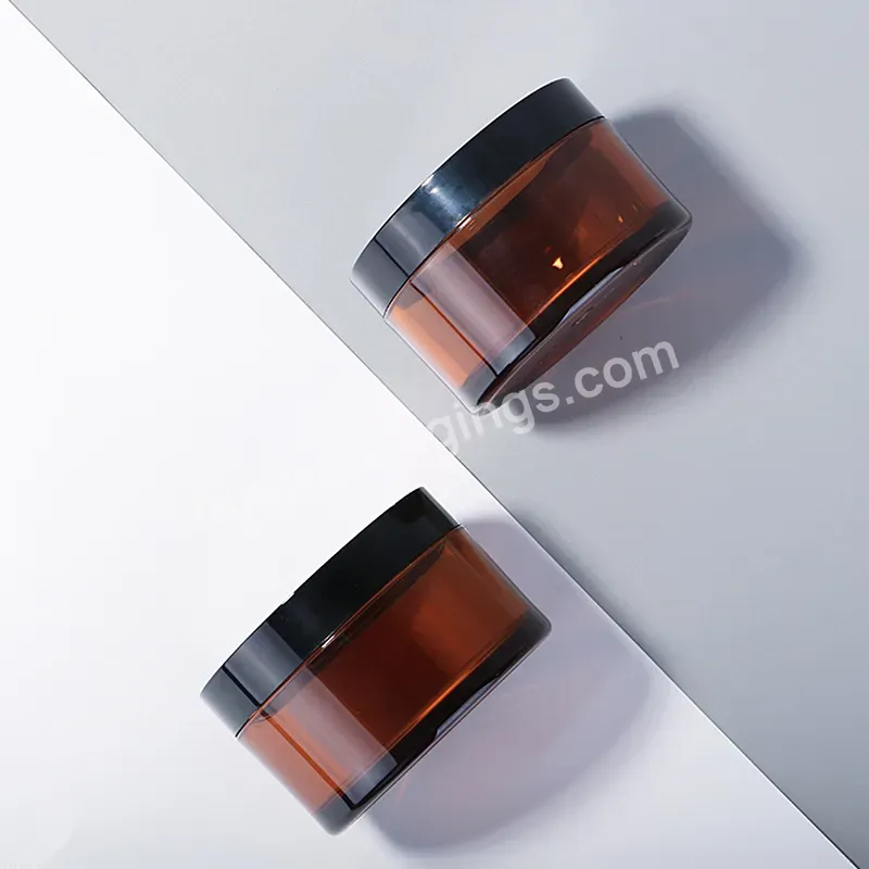 Wholesale Skincare Jars 50g100g 120g Clear Amber Cream Jar Travel Cosmetic Sub-packing Jar