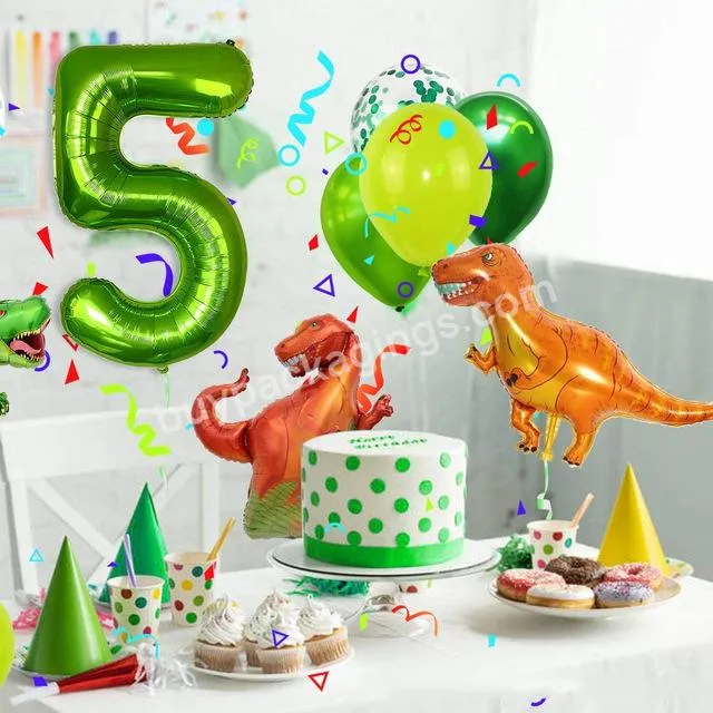 Wholesale Spring Summer Dinosaur Animal Zoo Balloon Theme Kids Birthday Party Decoration