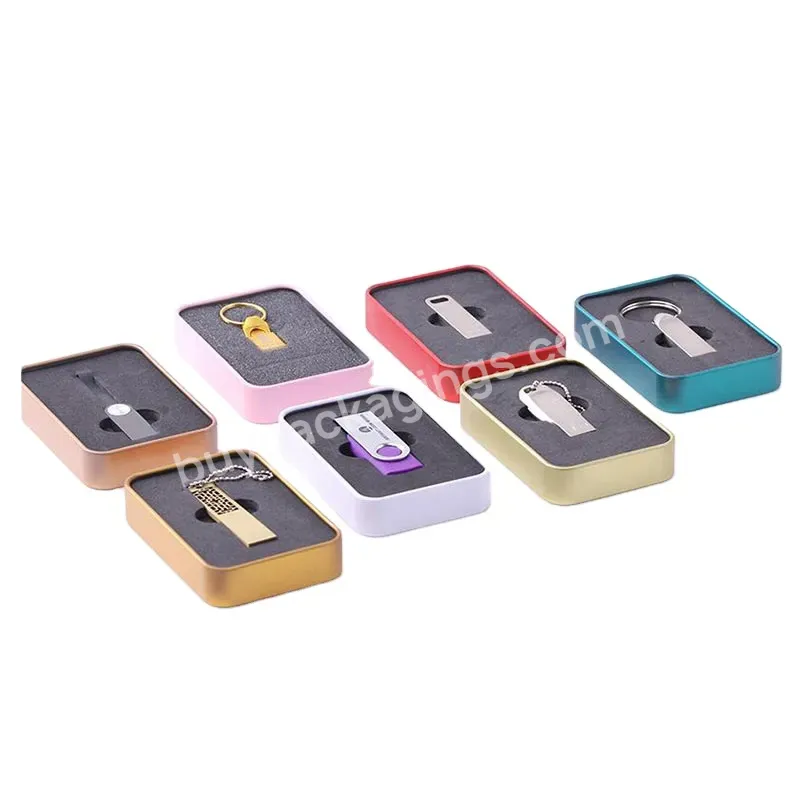 Wholesale Square Rectangular Tinplate Box Cases Packaging 87*60*18mm Empty Packaging Metal Tin Box For Gift