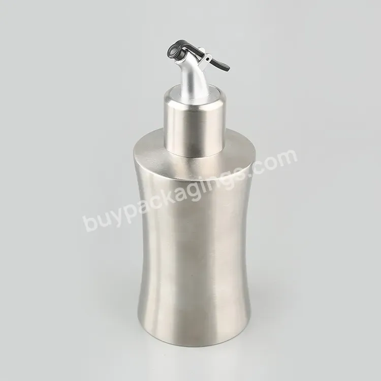 Wholesale Stainless Steel Kitchen Sauce Dispenser 400ml Condiment Bottle