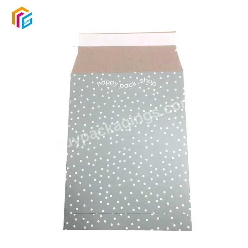 Wholesale Stock Eco Friendly Self Seal 450gsm 6*8 Inches Full Color Printing Paper Cardboard Envelopes