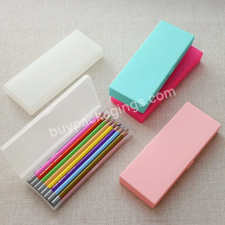 Wholesale Storage Simple Clear Box For Pen Collection School Pencil Packaging Box Plastic Pen Box - Buy Plastic Pen Box,Box For Pen Collection,Pen Pencil Box.