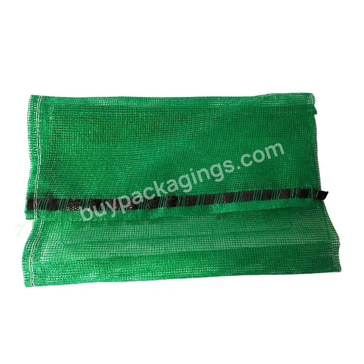Wholesale Strong Packing Fruit And Vegetable Pp Leno Drawstring Mesh Net Bag