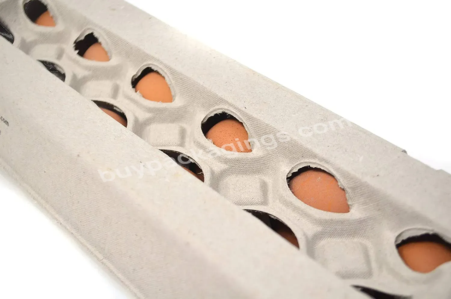 Wholesale Supermarket Transparent Pulp Egg Carton Egg Tray 4 6 10 12 15 30 Holes Egg Tray