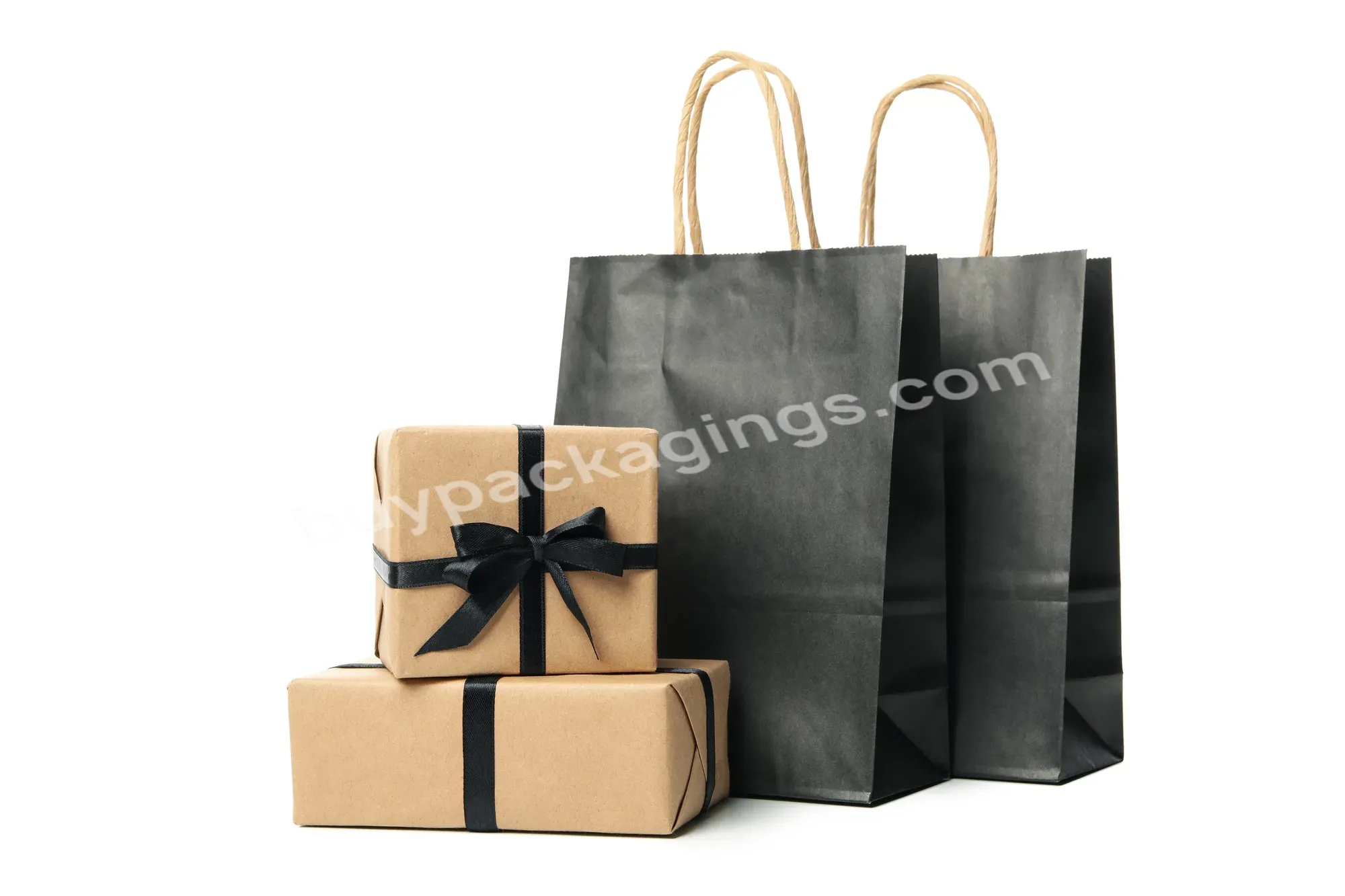 Wholesale Take Out Packaging Kraft Paper Bag Brown Craft Paper Shopping Bag