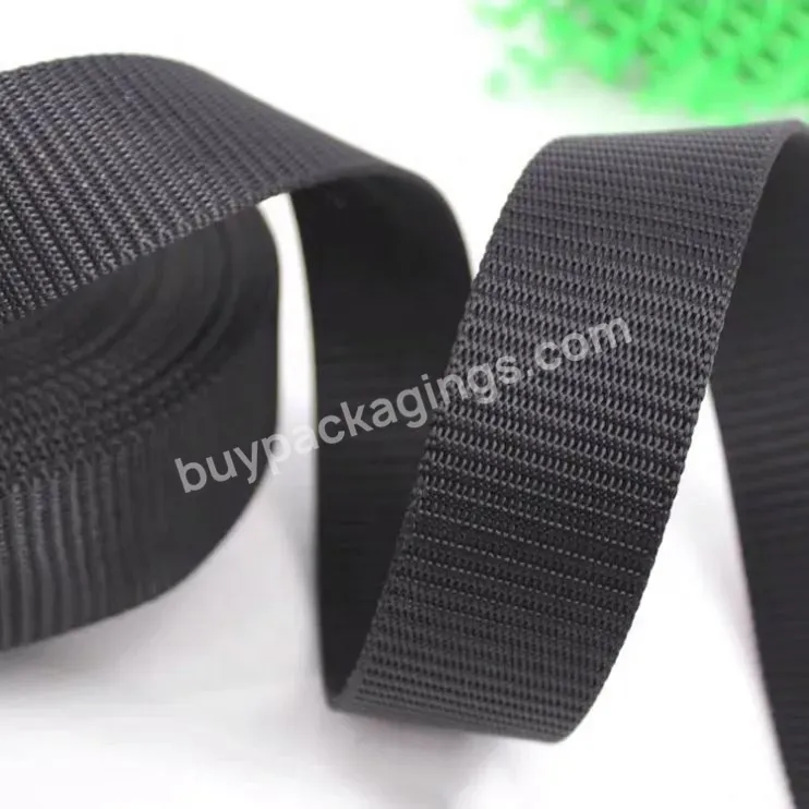 Wholesale Thick 38mm Wide Nylon Webbing Garment Belt Black - Buy Nylon Webbing,Nylon Webbing 38mm,Thick Nylon Webbing Garment Belt Black.