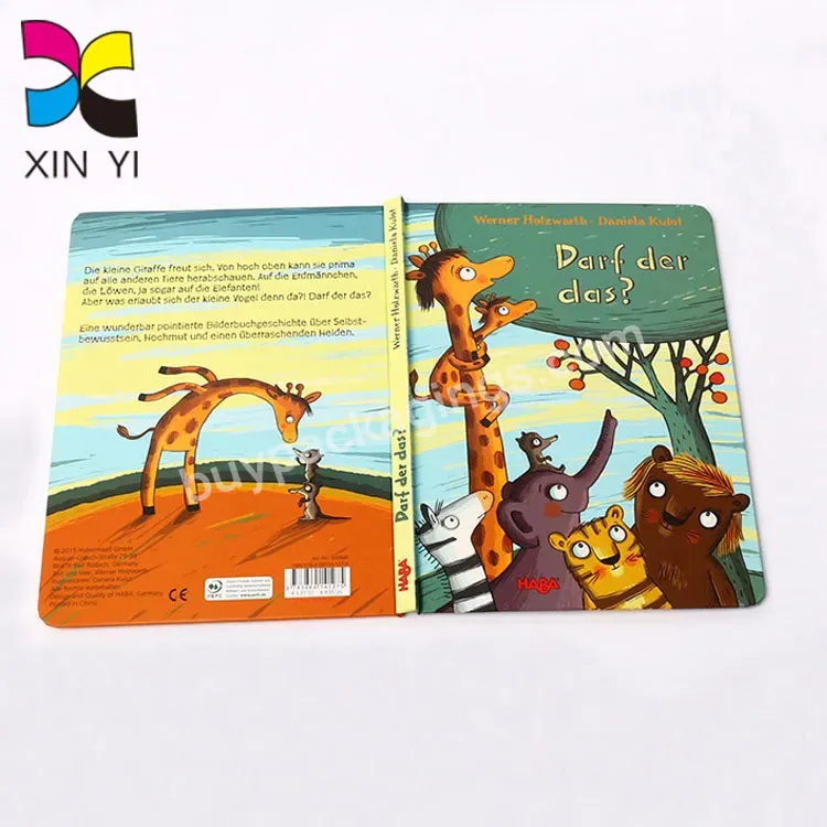 Wholesale Thick Paper Book Printing Children's Cardboard Book With Easy English Story