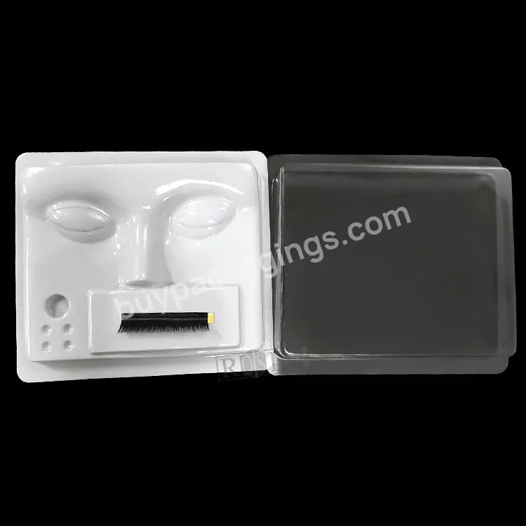 Wholesale Training Fake Face Model For False Eyelash Extension Practice/plastic Model Head Lash Practice Tray With Lid