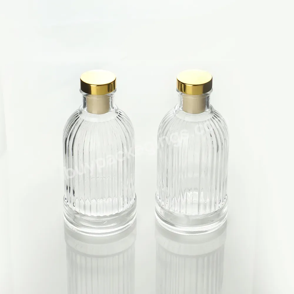 Wholesale Transparent 100ml Empty Essential Oil Aroma Diffuser Fragrance Bottle Glass Perfume Aromatherapy Reed Diffuser Bottle