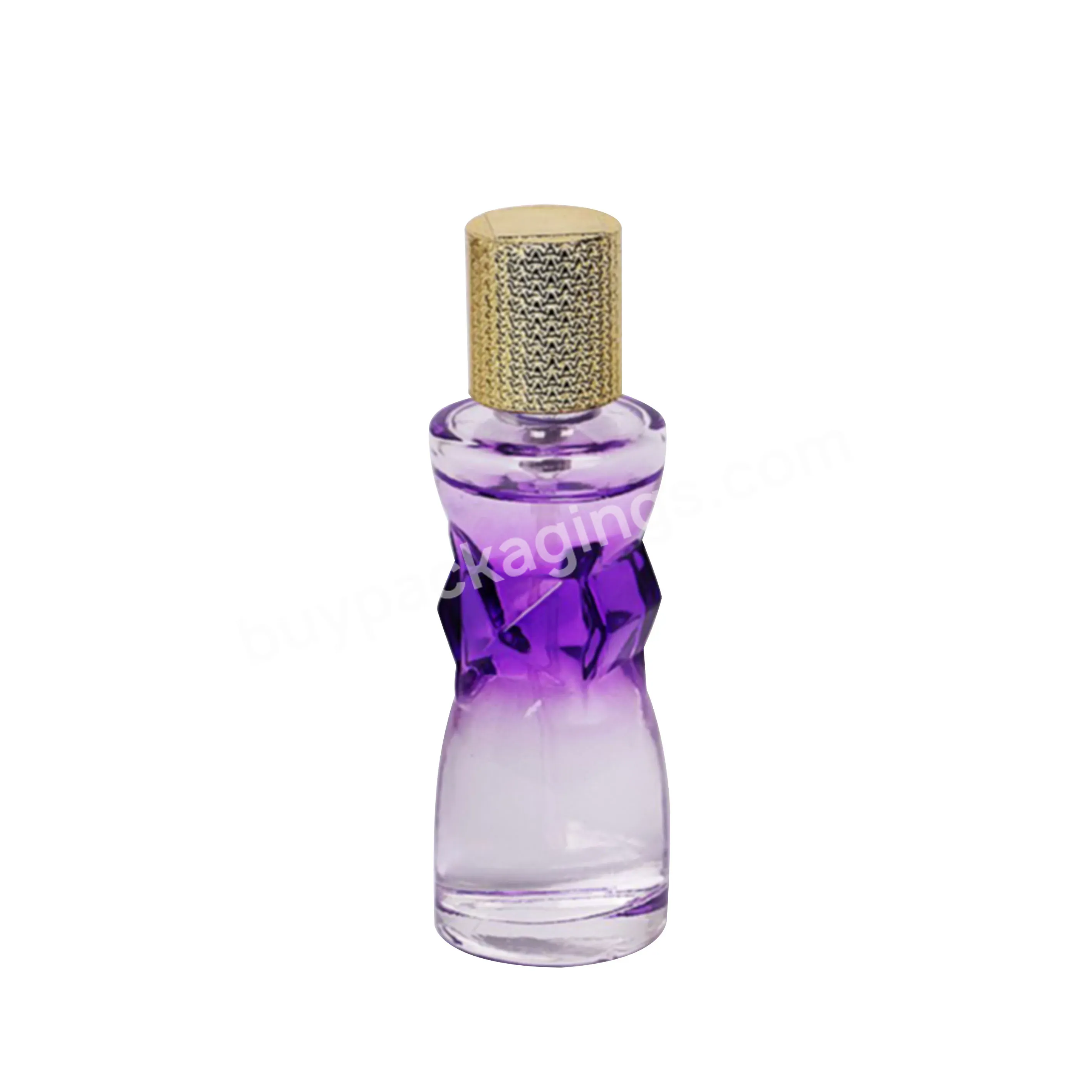 Wholesale Unique Shape Crimp Neck Glass Perfume Bottle 30ml Oil Perfume Bottle Perfume Mist Spray Bottle