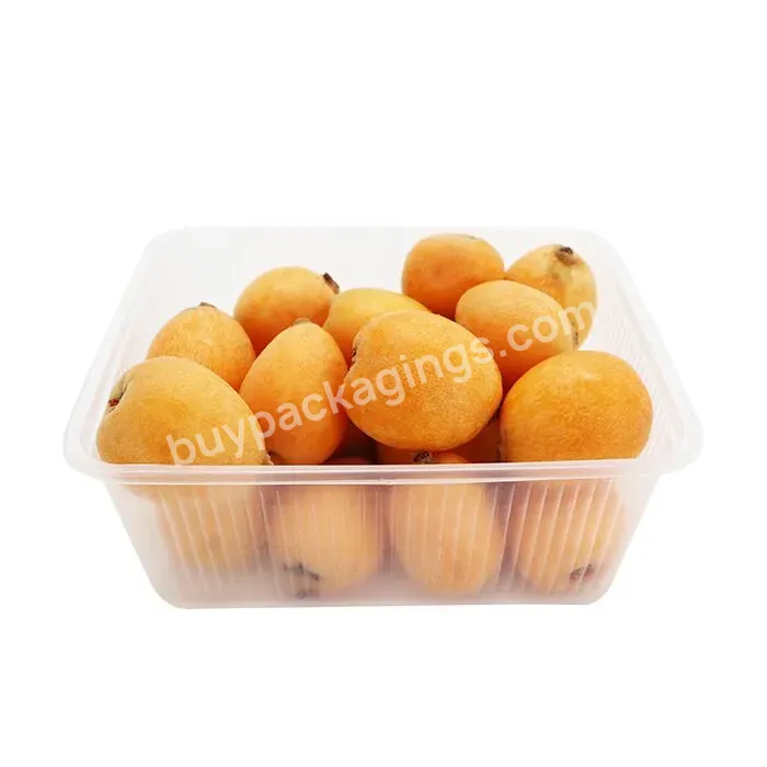 Wholesale Vegetable Boxes Pet Transparent Packing Fruit Plastic Box For Vegetables And Fruits