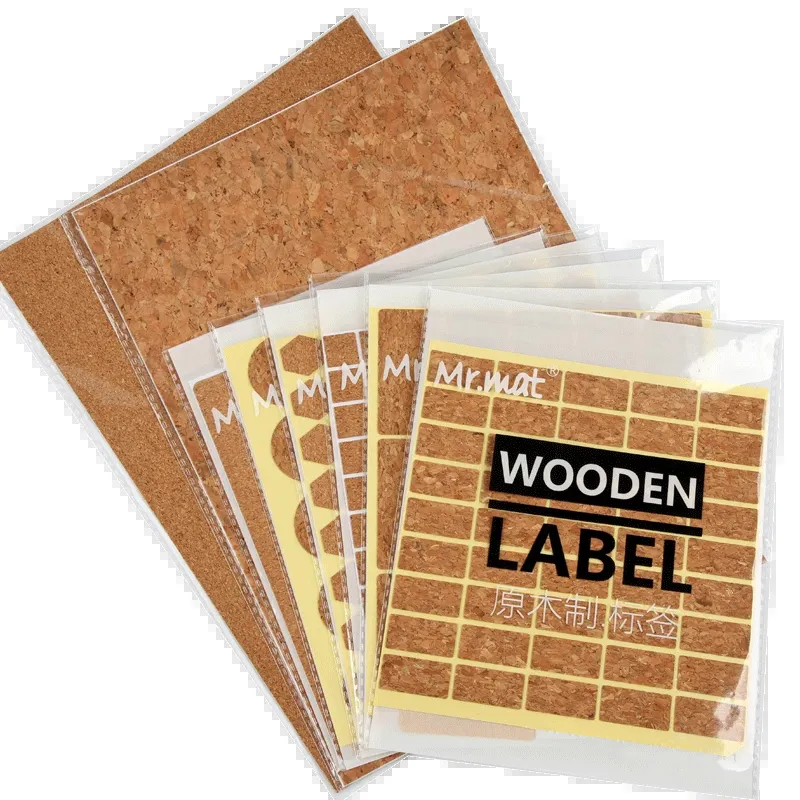 Wholesale Vintage Wood Grain Waterproof Self-adhesion Cork Stickers For Glass Bottle