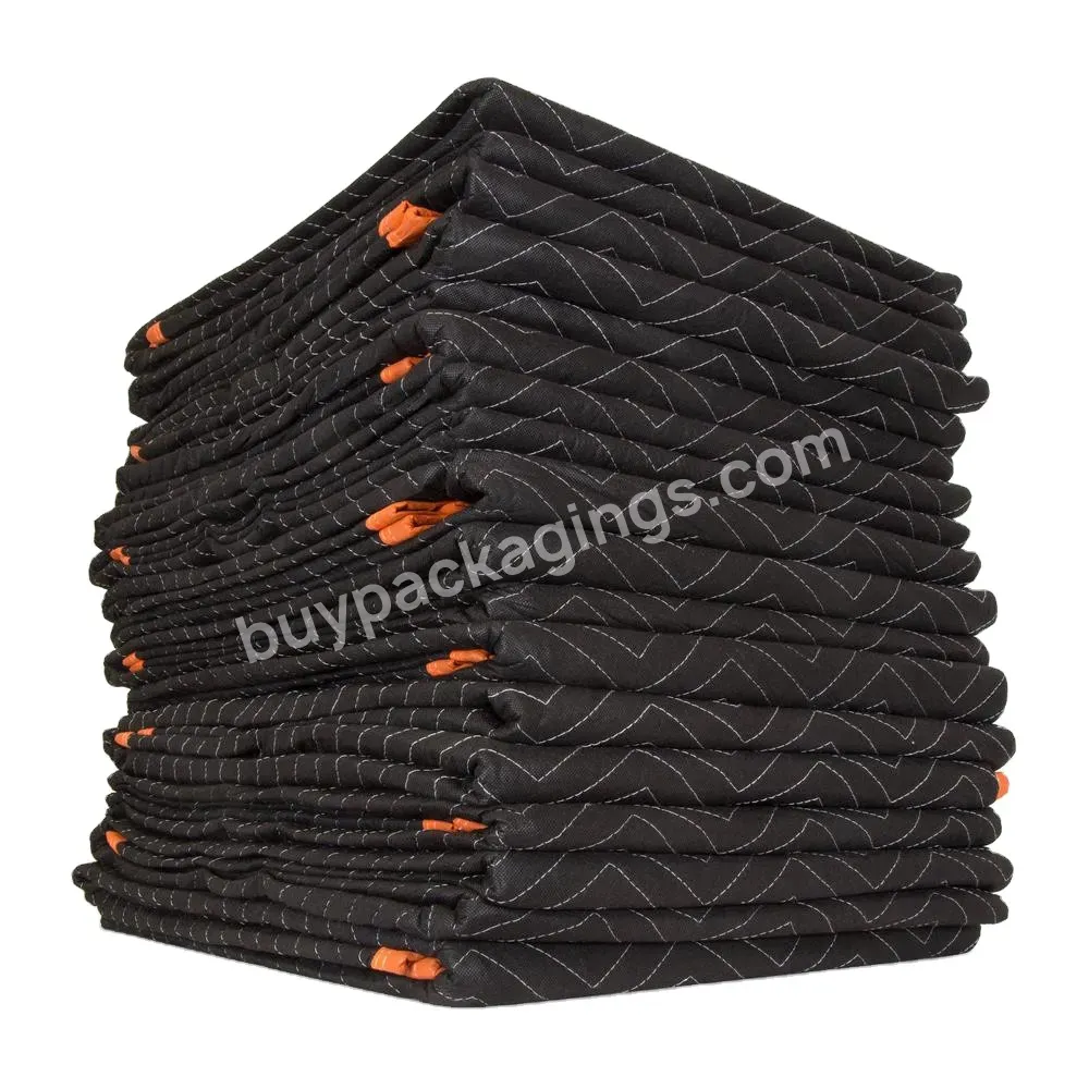 Wholesale Waterproof 72" X 80" Black Durable Moving Polyester Blanket Pads