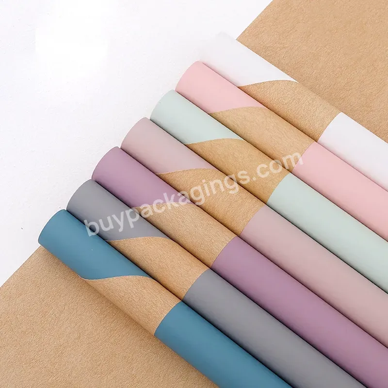 Wholesale Waterproof Plastic Flower Wrapping Film Flower Bouquet Wrapper Paper