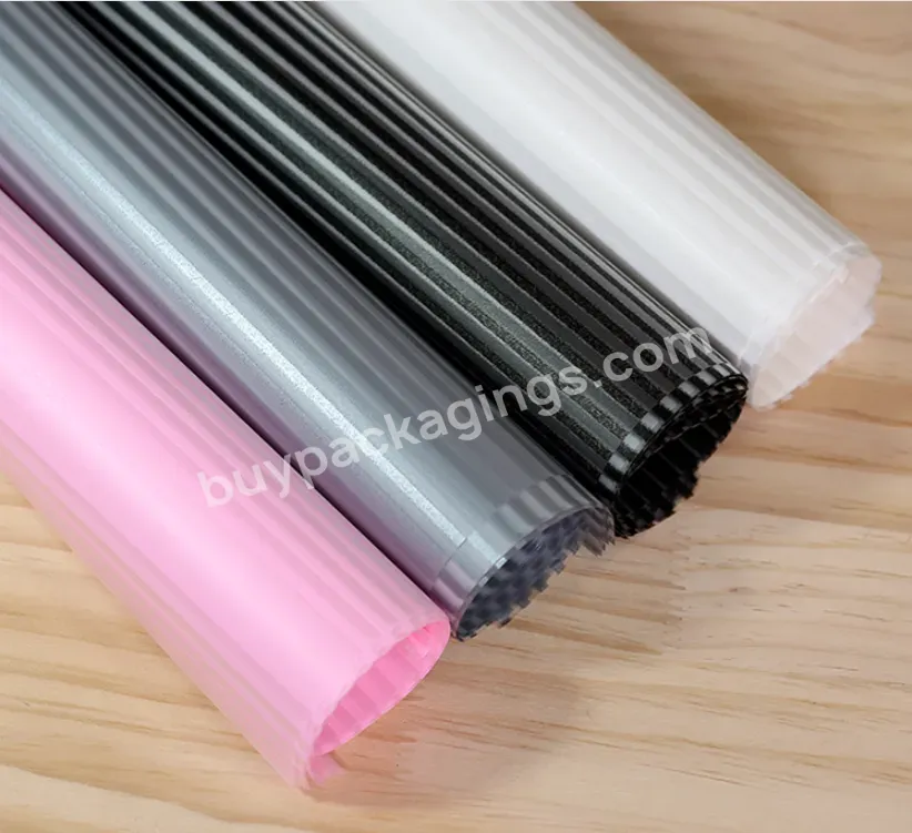 Wholesale Waterproof Striped Paper For Flower Wrapping Floral Paper Bouquet Package Flower Supplies