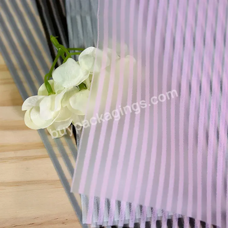 Wholesale Waterproof Striped Paper For Flower Wrapping Floral Paper Bouquet Package Flower Supplies