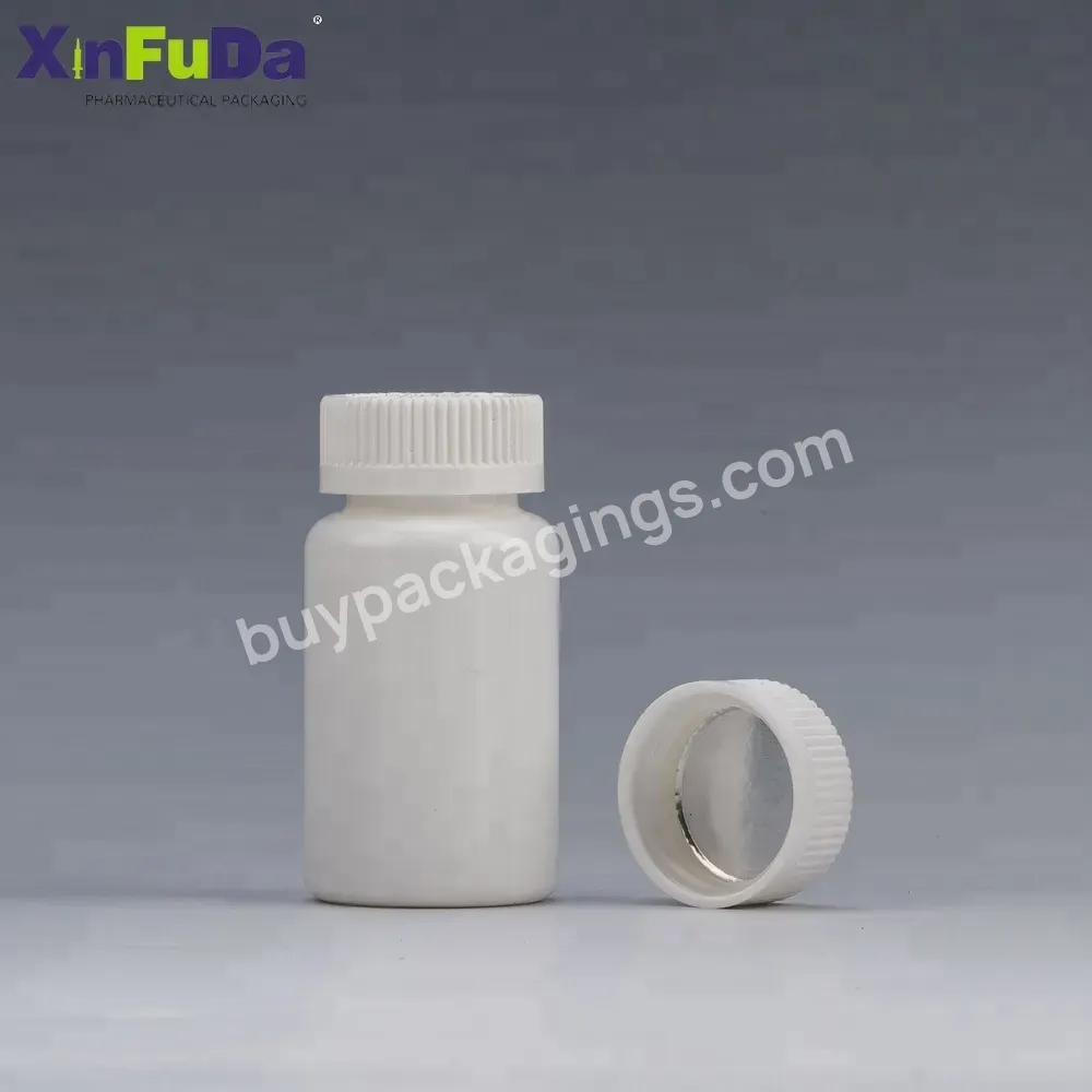 Wholesale White Black Red Custom Color Plastic 100ml Pill Storage Bottle 100 Ml Hdpe Bottle Pill Bottle Seal With Crc Cap