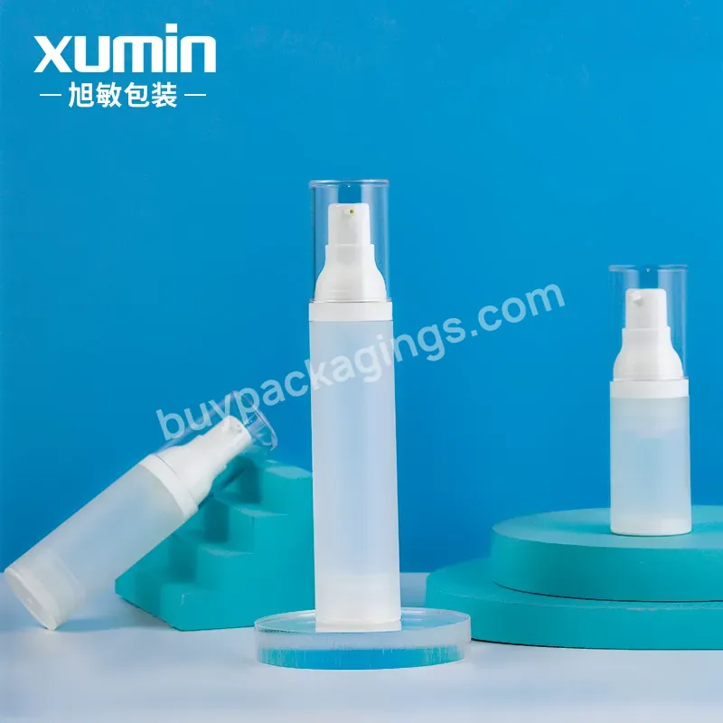 Wholesale White Cosmetic Airless Pump Bottle 30ml 50ml 20ml Lotion Pump Bottle