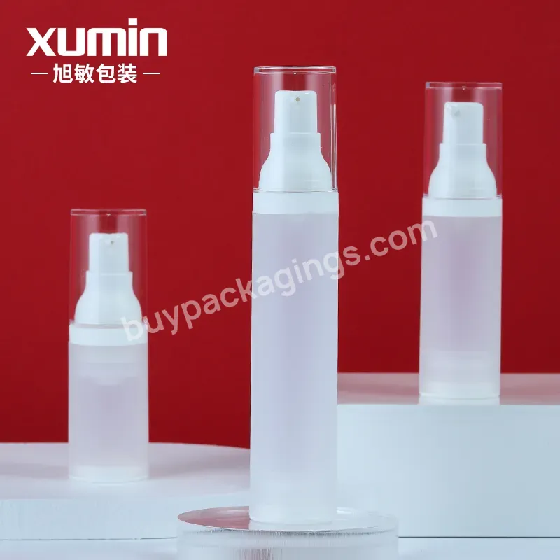 Wholesale White Cosmetic Airless Pump Bottle 30ml 50ml 20ml Lotion Pump Bottle