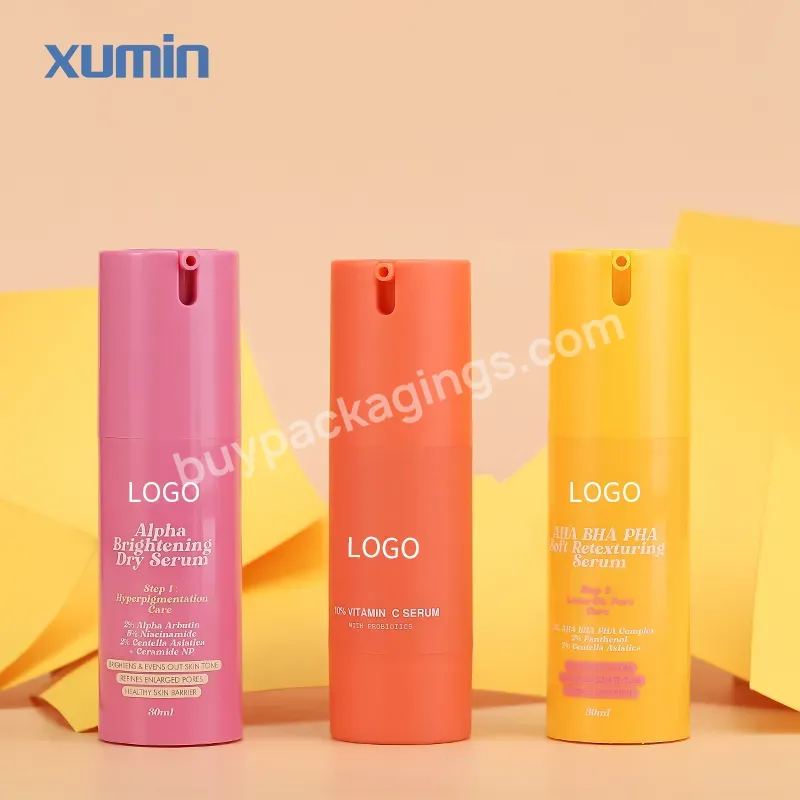 Wholesale Yellow Lotion Plastic Bottle 15ml 30ml 40ml 50ml Orange Plastic Bottles For 1 Oz Airless Pump Bottle - Buy Yellow Lotion Plastic Bottle,Orange Plastic Bottles,Airless Pump Bottle.