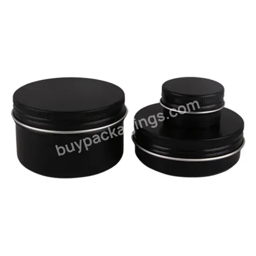 Wholesale/manufacture Custom Color Round Polish Custom Tin Can Cosmetic Aluminum Jar Aluminum Cans Cosmetic