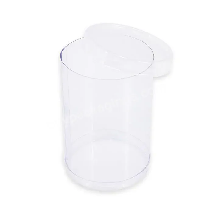 Wholesaler Clear Plastic Cylinder Box Pet Pvc Pp Round Plastic Boxes Tube Packaging Box For Candy