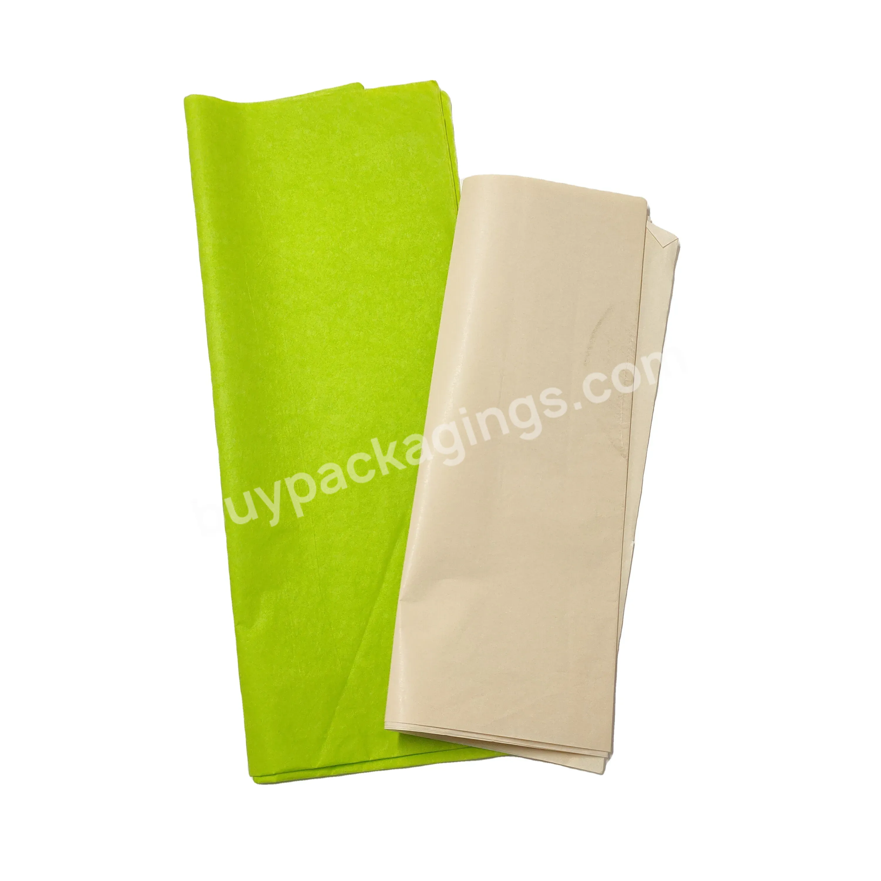 Wholesales 17gsm/22gsm Wrapping Paper Custom Size Solid Color Tissue Paper