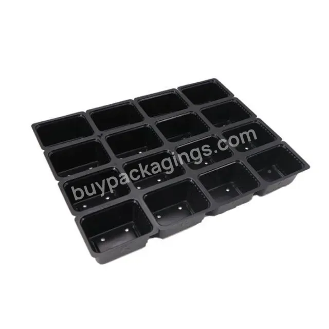 Wholesales Black Plastic Nursery Trays Seed Growing Plug Hydroponic Trays For Sale