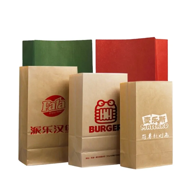 Wholesales Custom Logo Printing Foldable Handmade Hand Recycled Rope Kraft Paper Bag Gift Shopping Bag