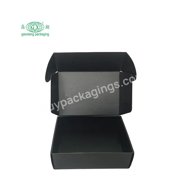 Wholesales Custom Printing Corrugated Box Printing Black Uv Coated Paper Packaging For Packing Product