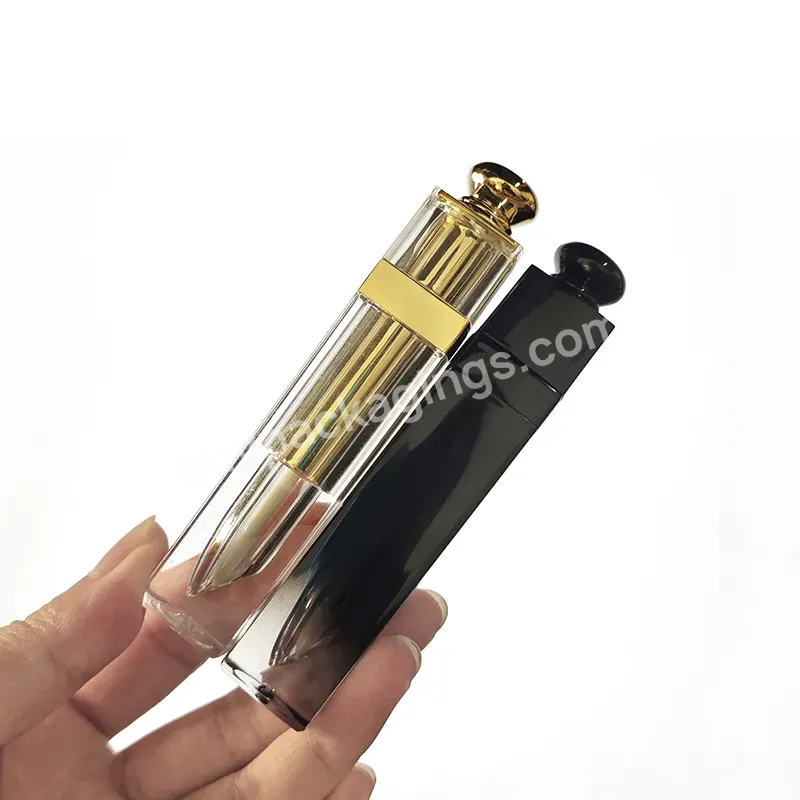 Wholesales Long Lasting Matte Gold Lip Gloss Tube 6ml Lip Gloss Tubes Packaging Empty Container