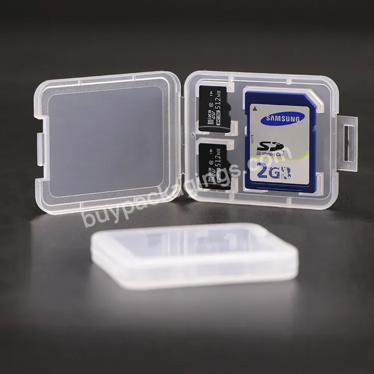 Wholesales Oem Logo Plastic Cf Tf Xqd Camera Memory Card Case Packing Memory Card Case 2tf And 1sd Card Holder For Micro Samsung