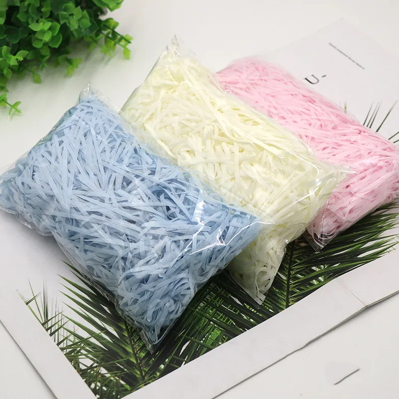 Wholesales Wedding Christmas Gift Craft Similar Grass Lafite Paper Confetti Paper For Decoration Fold Paper Lafite Grass