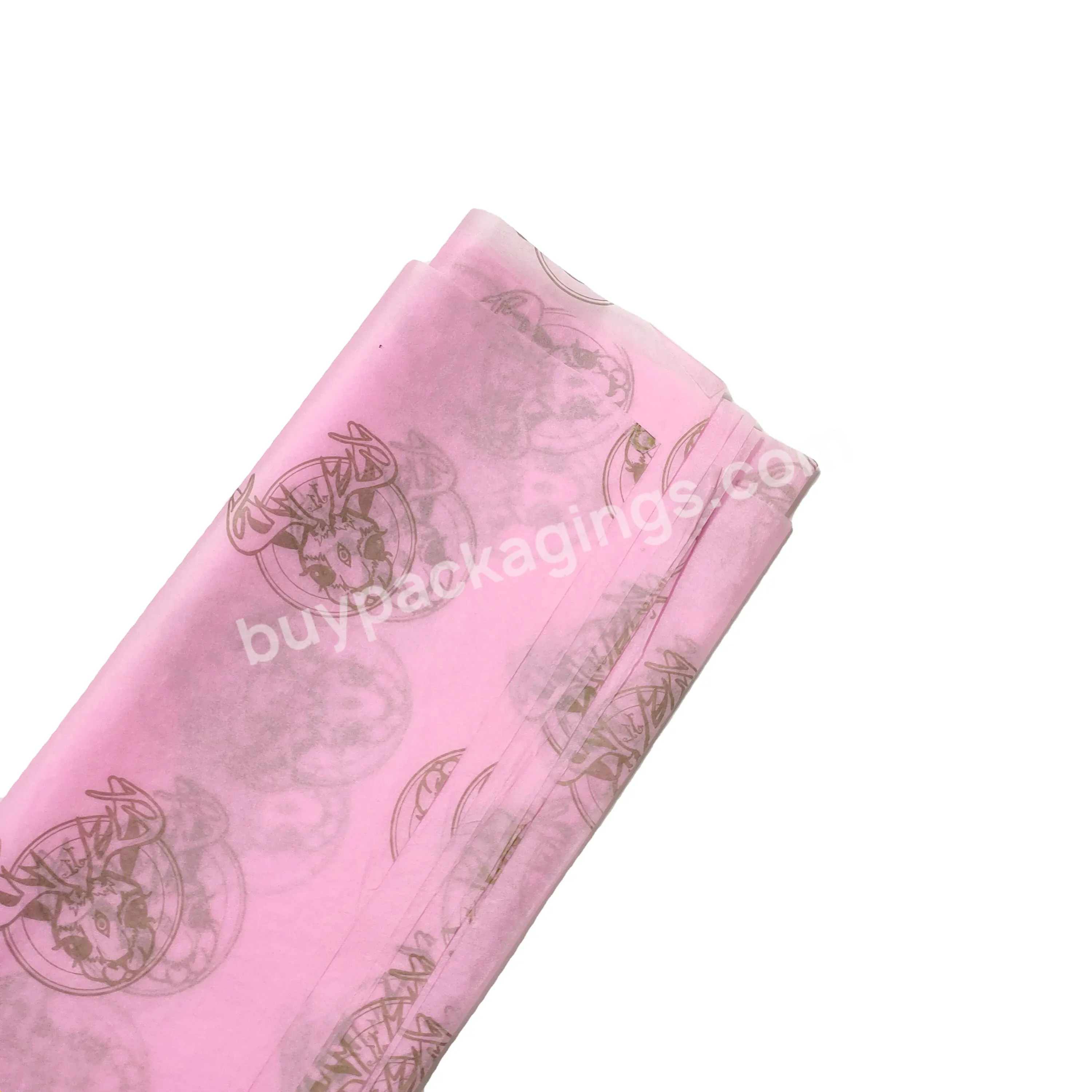 Wholesales Wrapping Paper Printed With Solid Color Pattern 17gsm/22gsm Tissue Paper