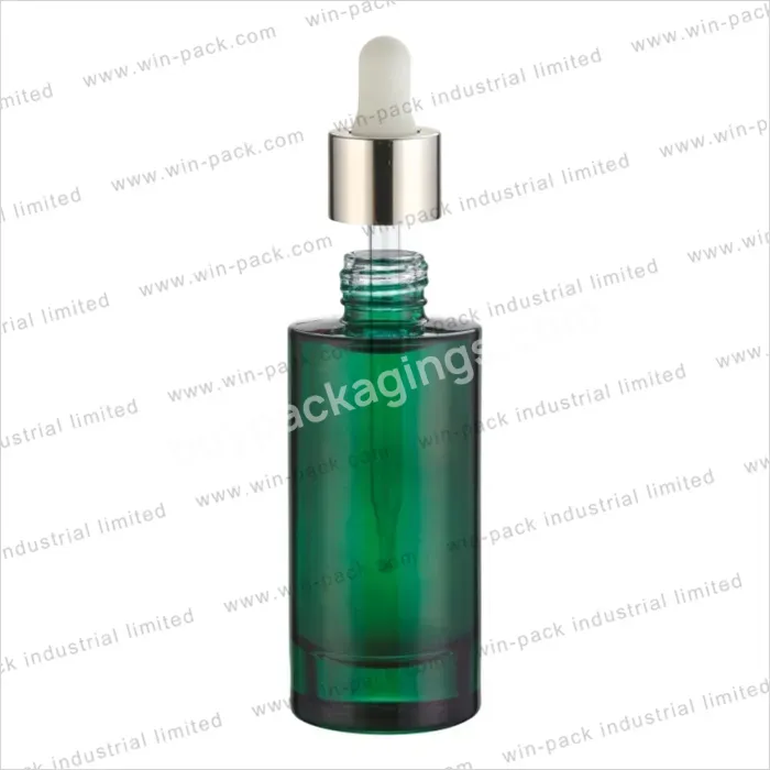 Winpac Luxury Skin Care Packaging Green Cosmetic Screw Bottle Tube Glass Inner