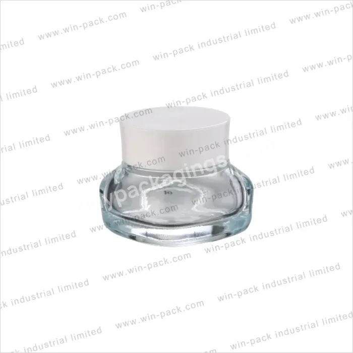 Winpack Beautiful Clear Cosmetic Cream Jar Glass Skin Care Make Up Package