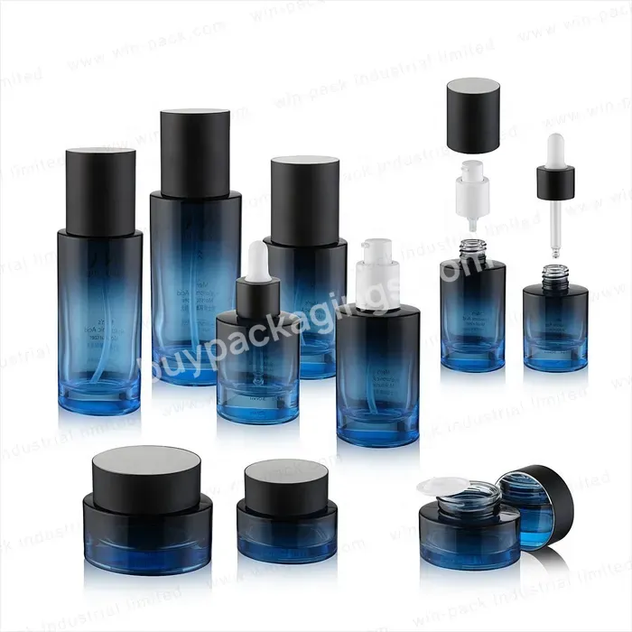 Winpack Cosmetic Men's Skincare Glass Lotion Pump Bottle 100ml