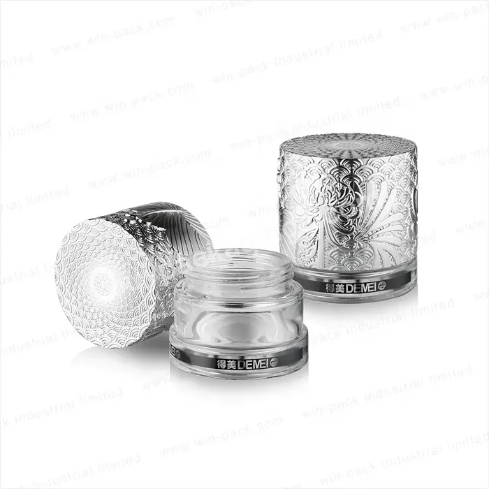 Winpack Top Quality Uv Coating Cap Cream Jar Cosmetic Jar Glass Jar Aluminum Perfume Pump Sprayer Screen Printing Personal Care