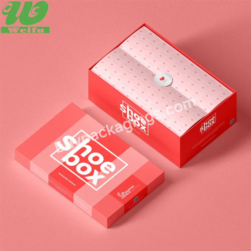 Women Paper Box Sports Shoes Packaging Boxes