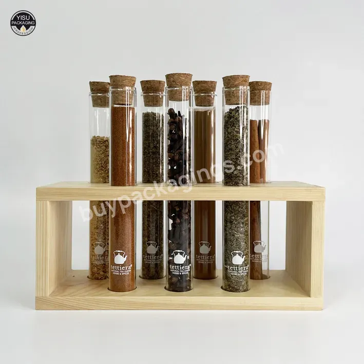 Wooden Test Tube Rack Glass Air Tight Glass Jar Tube Spice Jar Set With Cork - Buy Wooden Test Tube Rack,Wooden Test Tube Holder 6-hole,Clear Test Tube And Rack.