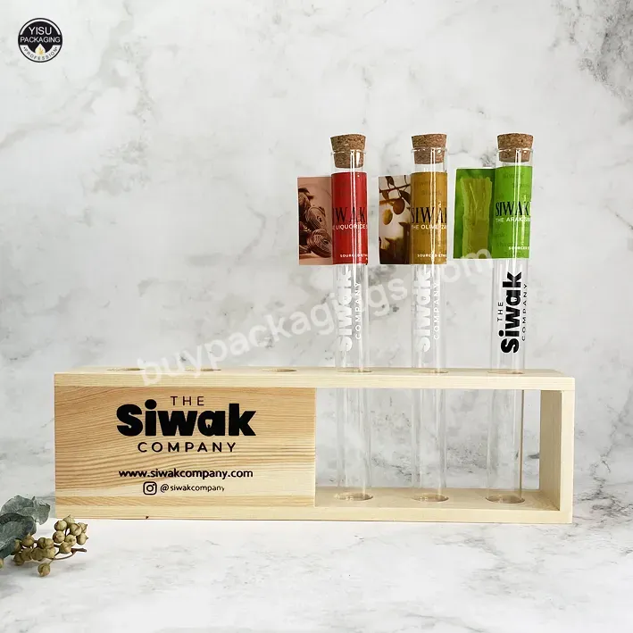 Wooden Test Tube Rack Glass Air Tight Glass Jar Tube Spice Jar Set With Cork - Buy Wooden Test Tube Rack,Wooden Test Tube Holder 6-hole,Clear Test Tube And Rack.