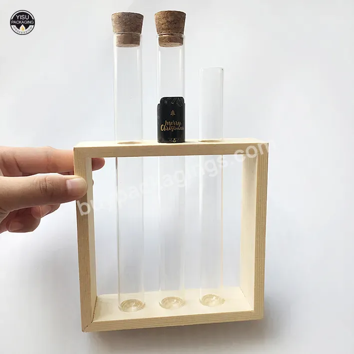 Wooden Test Tube Rack Pen Holder Shot Glass Holder