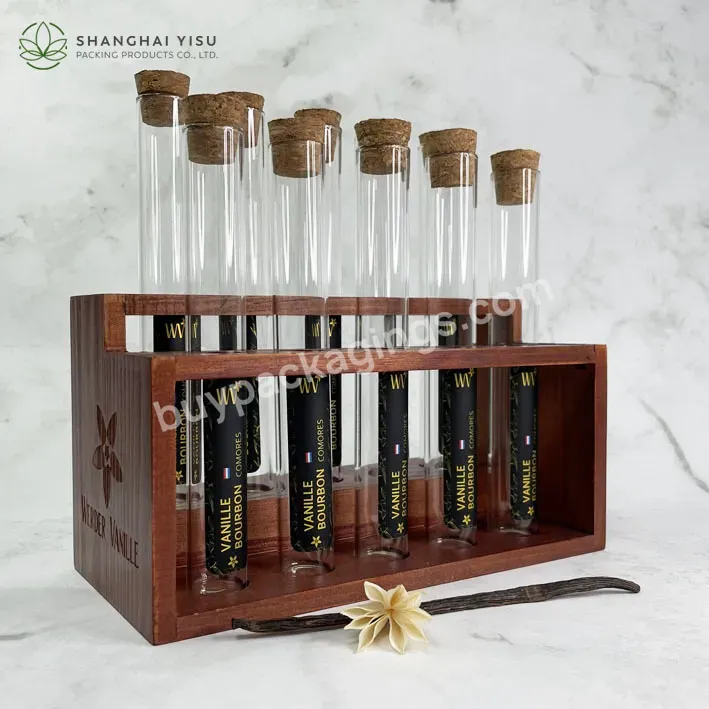 Wooden Test Tube Vial Shot Glasses Holder Rack,12 Tube Or Custom Capacity