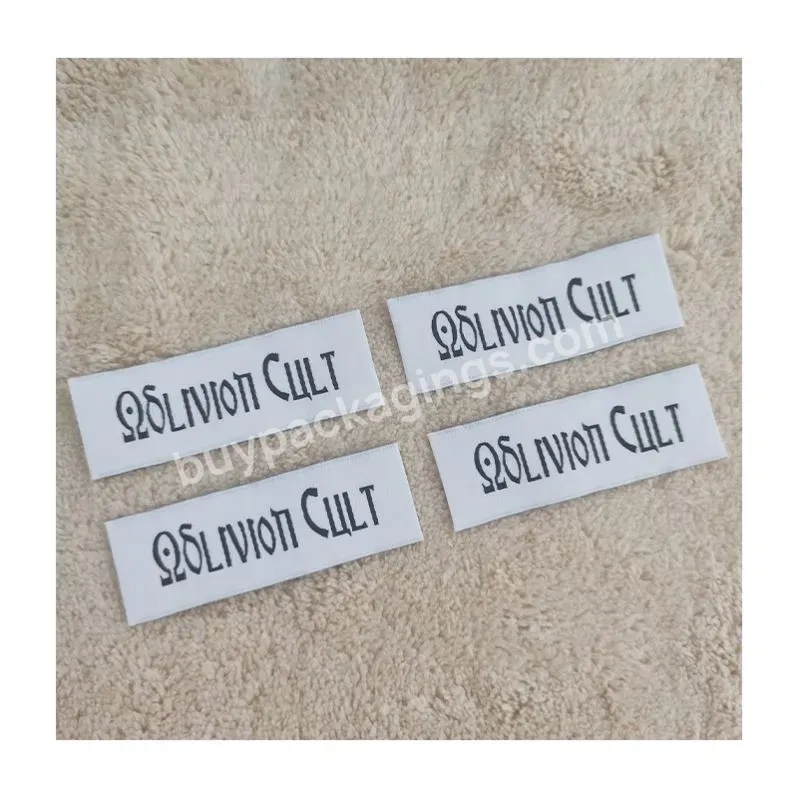 Woven Brand Name Good Quality Clothes Labels Custom Clothing Labels Maker