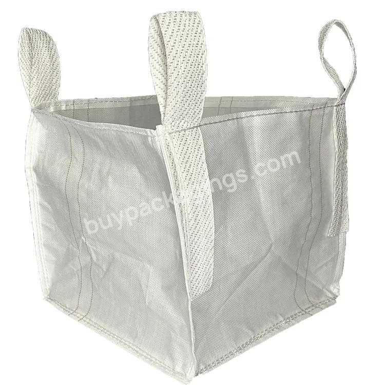 Woven Cloth Factory Wholesale 90*90*110 New Material White Container Bag Square Bridge Tons Of Bags